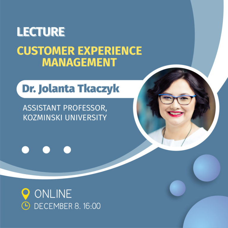 Online lecture about the Customer Experience Management