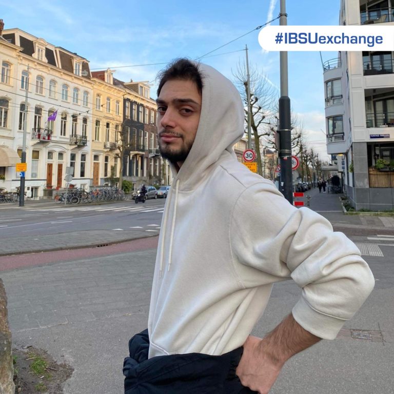 Luka Anjaparidze- a student of School of Business participated in the Erasmus+ exchange program at the Amsterdam University of Applied Sciences.