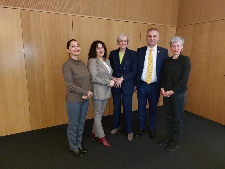 IBSU Rector Prof. Kakha Shengelia together with the university delegation visited the University of Applied Sciences Dresden (HTW Dresden).