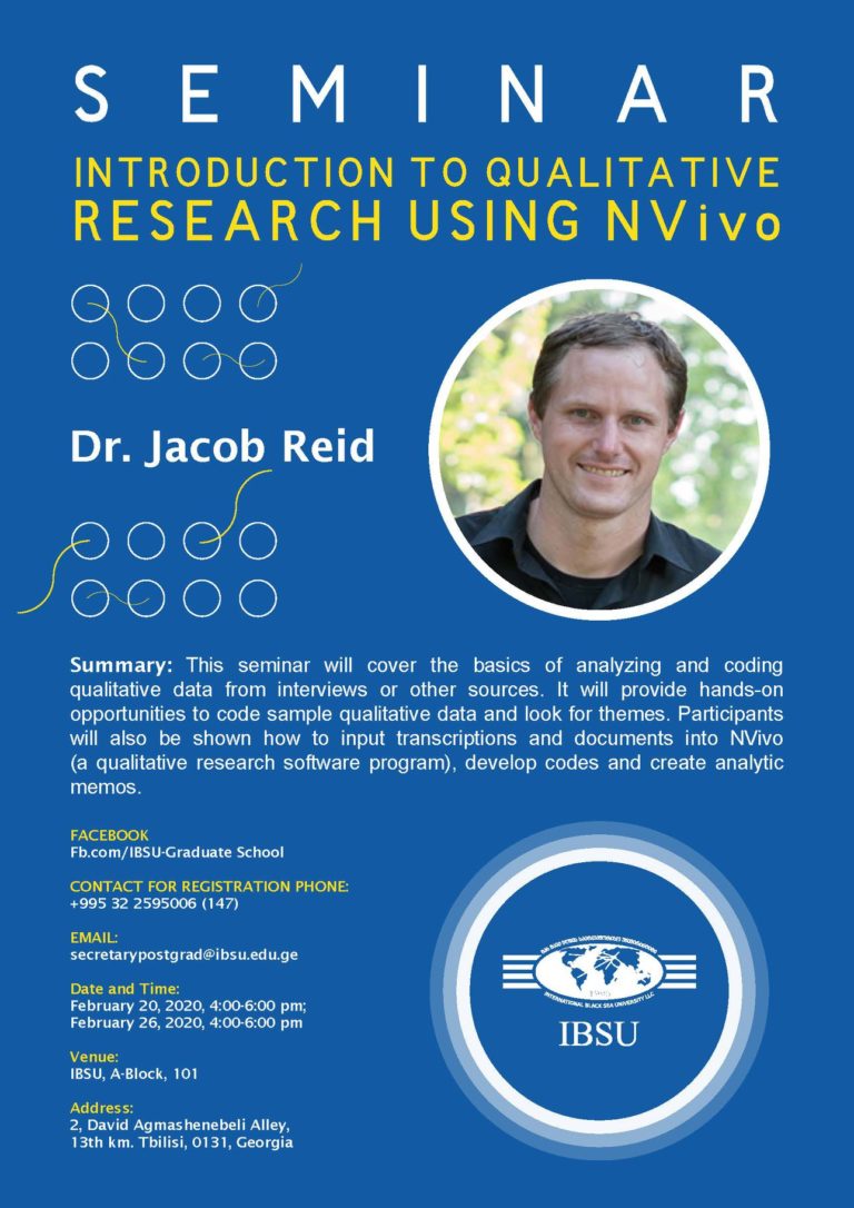 Seminar on Introduction to Qualitative Research using NVivo.