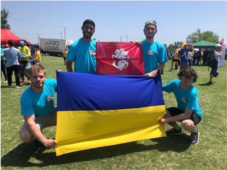 “Mileage for Ukraine” – IBSU students at the rally in support of Ukraine