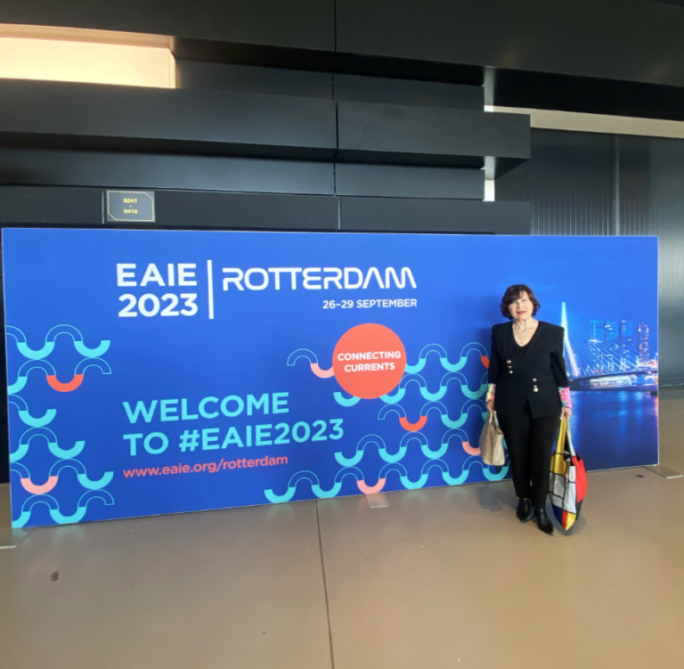 Dean of School of Education, Humanities and Social Sciences attends EAIE in Rotterdam