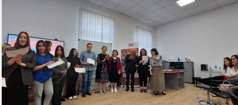 Director of AUF-ECO awarded IBSU students with certificates